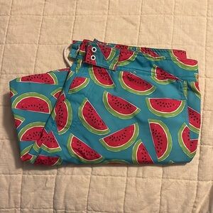 Bonobos Watermelon Print Swim Trunks Size 36